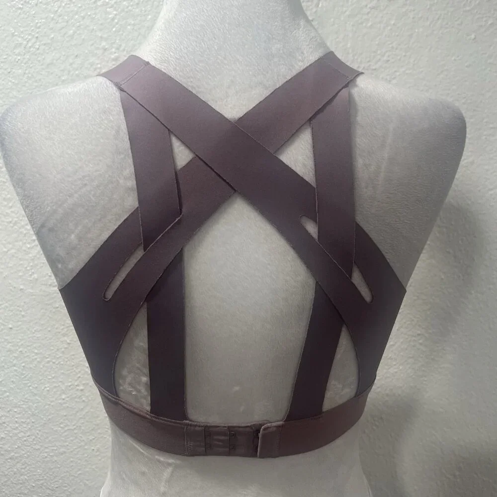 All In Motion Small Support crossed Back Bonded Sports Bra Sz small Pink - Picture 4 of 8